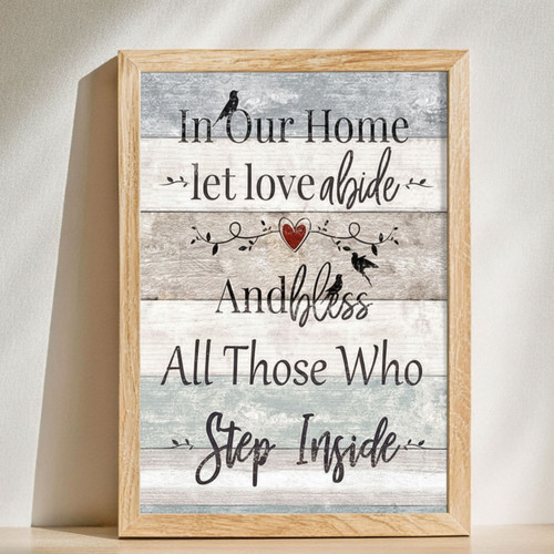 Uplifting Family Rules Canvas - Positive Quotes for Home Decor | Familywalldecor