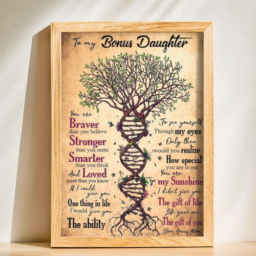Mother Daughter Bond - Personalized Family Tree Canvas Wall Art | Familywalldecor