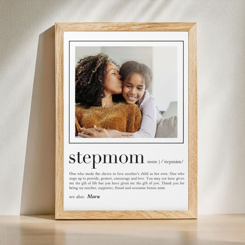 Stepped Up Mom Canvas - Personalized Gifts For Mom With Pictures From Daughter On Mother’s Day | Familywalldecor