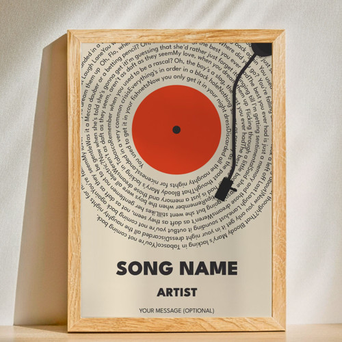 Your Song, Forever - Custom Lyrics Anniversary Gift Canvas | Family Wall Decor