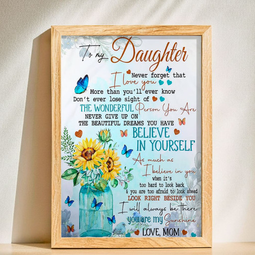 Butterfly Mother Daughter Canvas - Personalized Gift for Mom | Familywalldecor