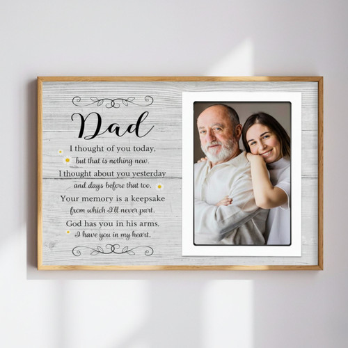 Personalized Memorial Canvas For Dad Sympathy Gifts | Family Wall Decor
