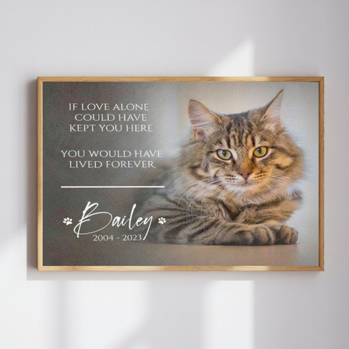 Custom Photo & Quote Canvas - Heartfelt Dog Memorial Keepsake | Family Wall Decor