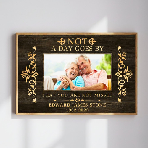 Heaven's Embrace Memorial Canvas - Photo Tribute for Loved Ones | Family Wall Decor