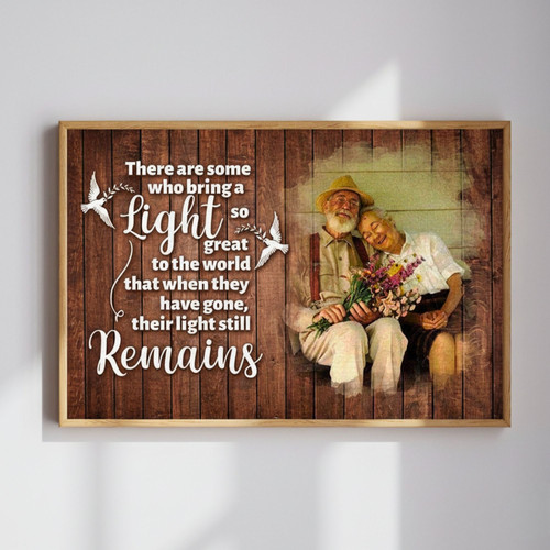 Comforting Light Memorial Canvas - Personalized Loss Keepsake | Family Wall Decor