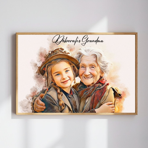 Heartfelt Personalized Quote Canvas Gift for Mom or Grandma | Family Wall Decor