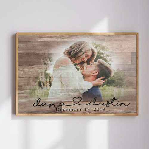 Newlywed Name Canvas - Emotional Anniversary Gift & Decor | Familywalldecor