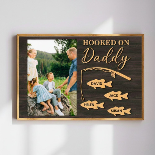 Heartfelt Fishing Dad Canvas Art - Thoughtful Gift For Father's Day, Christmas, Birthday In Rustic Style | Familywalldecor
