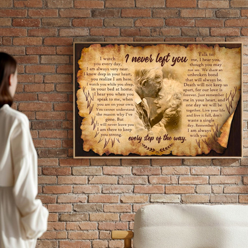 Custom Mother Memorial Canvas - Heartfelt Sympathy Gift for Dad | Family Wall Decor