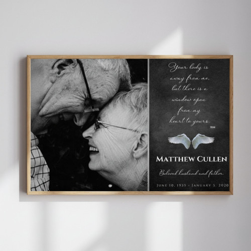 Father's Legacy - Personalized Photo Tribute Canvas for Dad | Family Wall Decor