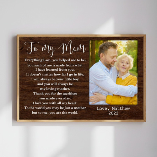 Personalized Mother Son Canvas Art For Mother's Day Celebration - Heartfelt Gift For Mom From Daughter | Familywalldecor