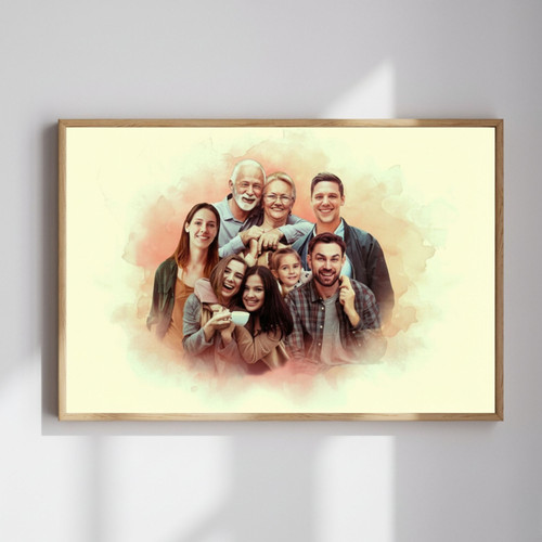 Heartfelt Pet Loss - Personalized Dog Photo Memorial Canvas Art | Family Wall Decor