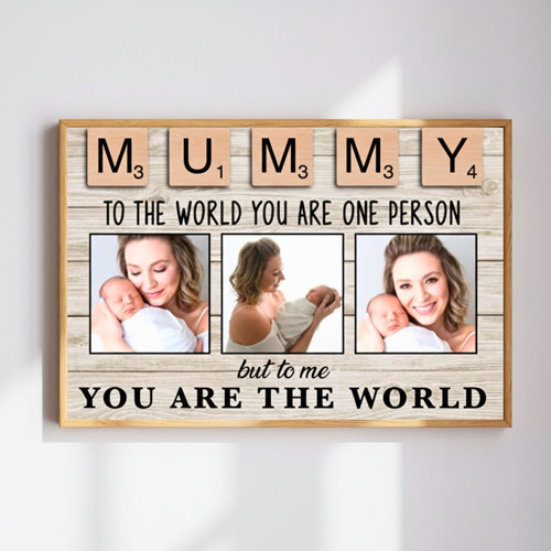 Kids' Gift Canvas - Personalized Mother's Day Quote Art for Mom | Family Wall Decor