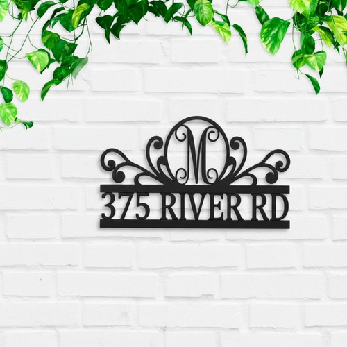 Custom Address Metal Sign for Home and Garden Decor | Family Wall Decor