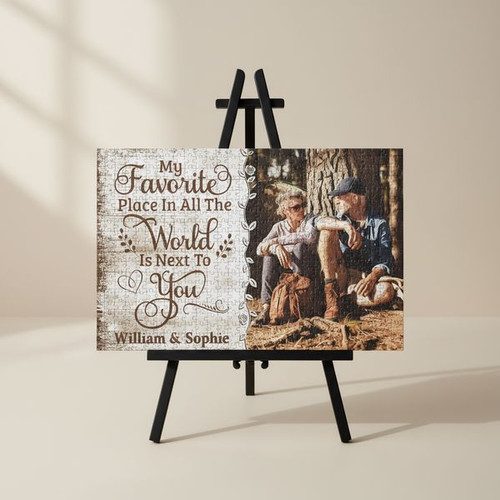 Personalized Photo Poster – Romantic Couple Anniversary Gift | Familywalldecor