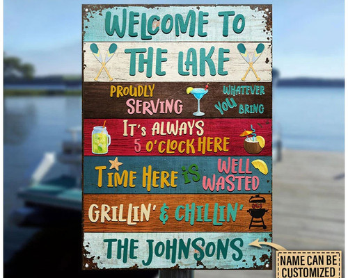 A Personalized Vintage Metal Sign for Patio Comfort - Personalize Wall Art