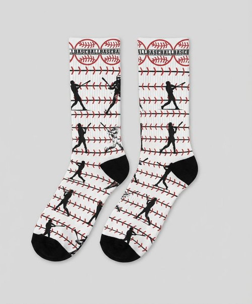 3D Baseball Fan Socks Score Big Perfect Sports Gift - Sportilla