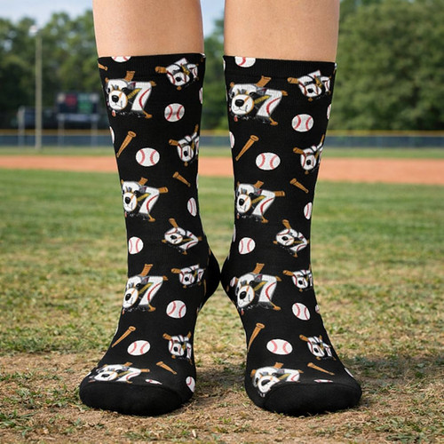 Hilarious Custom Baseball 3D Socks Gen Alpha Gift - Sportilla