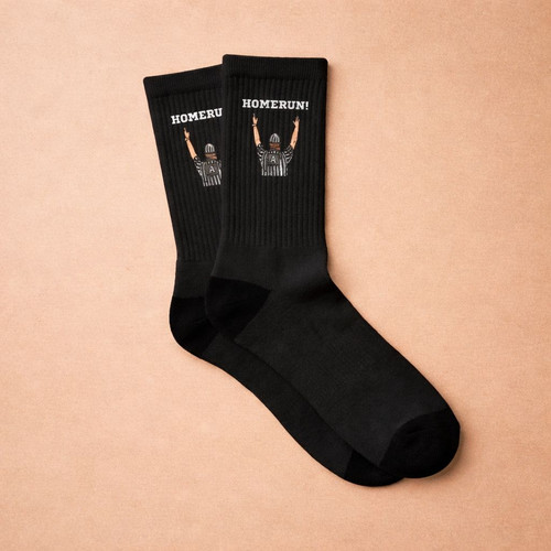 Umpire Game Day Baseball 3D Crew Socks Ultimate Comfort - Sportilla