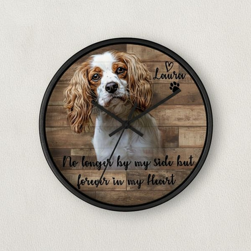 Honoring Your Pet - Personalized Wall Clock Memorial Portrait - Personalize Wall Art