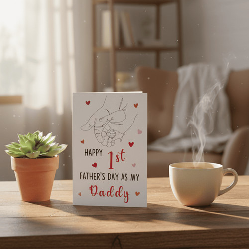 To the Newest Dad - A Precious 1st Father's Day Greeting Card - Father's Day Fun