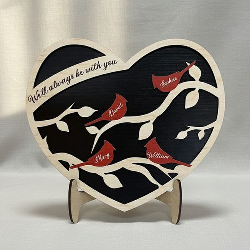 Always With You Custom Layer Wood Sign Sympathy Remembrance Gift - Easessy