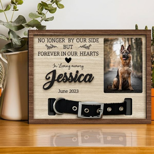 Forever Near Dog Collar Holder Layer Wood Sign - Easessy