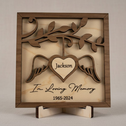 In Loving Memory Layer Wood Sign Memorial Wedding Decor - Easessy