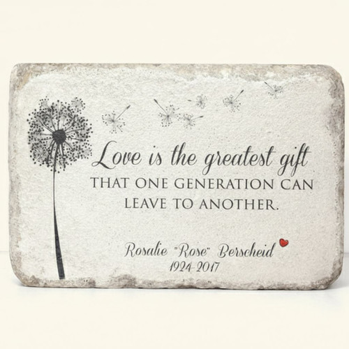 Forever in Bloom Personalized Memorial Garden Stone Tribute - Easessy