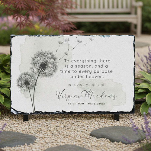 Memorial Garden Stone Custom In Loving Memory Sympathy Tribute - Easessy