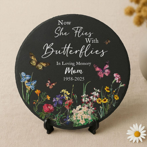 Mom Healing Legacy Memorial Garden Stone Personalized Slate Gift - Easessy