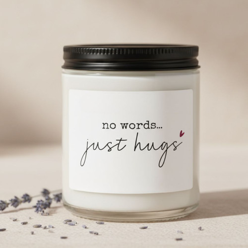 A Gentle Lavender Hug Soy Wax Candle 9oz Sympathy Gift - Easessy