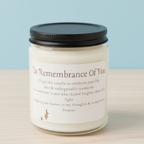 A Light to Remember 9oz Soy Wax Candle Memorial and Sympathy - Easessy