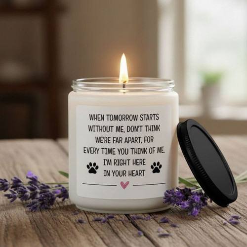 A Loyal Soul Remembered Dog Memorial Soy Wax Candle 9oz - Easessy