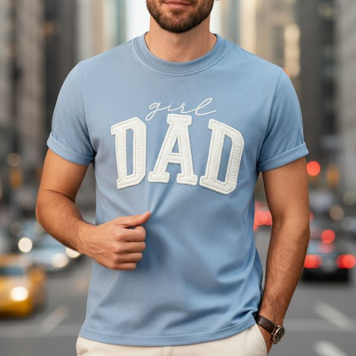 Daughter's Special Gift Embroidered Comfort Colors T-shirt - Father's Day Fun