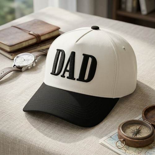 For a Modern Father - Embroidered Mid Profile Baseball Cap - Father's Day Fun