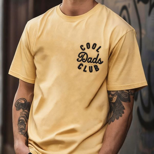 Join the Cool Dads Club - Embroidered Comfort Colors T-shirt - Father's Day Fun