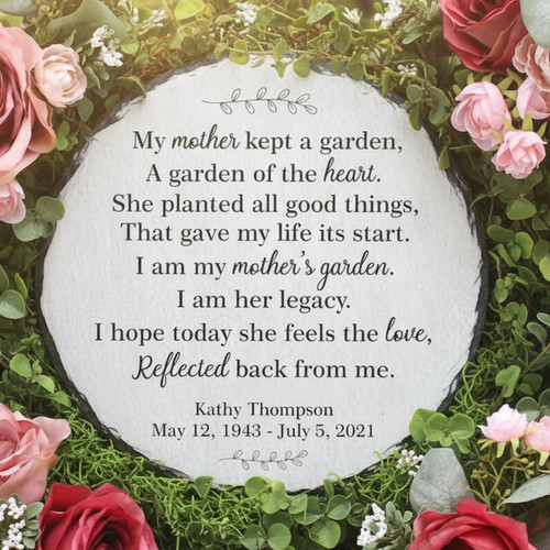 Lasting Tribute Engraved Slate Memorial Garden Stone - Easessy