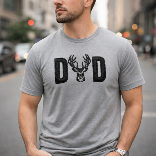 Outdoor Adventurer Embroidered Comfort Colors T-shirt - Father's Day Fun