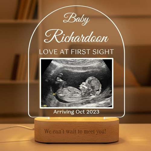 Personalized Baby Memorial LED Night Light Ultrasound Gift - Easessy