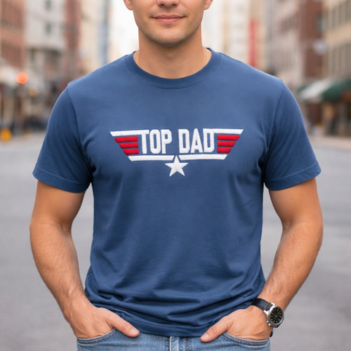Elite Dad Award Embroidered Comfort Colors T-shirt - Father's Day Fun