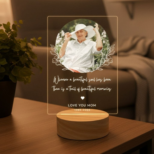 Honoring Her Legacy Custom Mother Memorial Light Night Plaque - Easessy