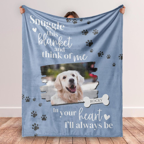 Loyal Friend Tribute Custom Dog Memorial Fleece Blanket - Easessy