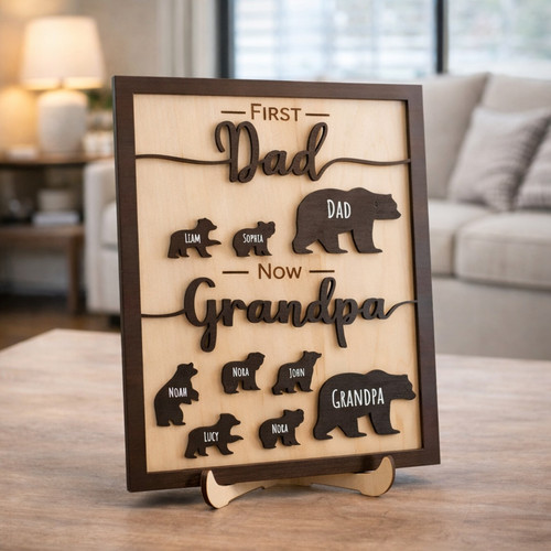 Grandpa's Handyman Haven - Custom Workshop Wood Sign for Dad - Father's Day Fun