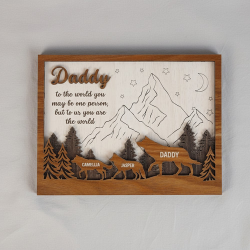 Heartfelt Father's Day Wood Sign - Meaningful Custom Gift for Dad - Father's Day Fun