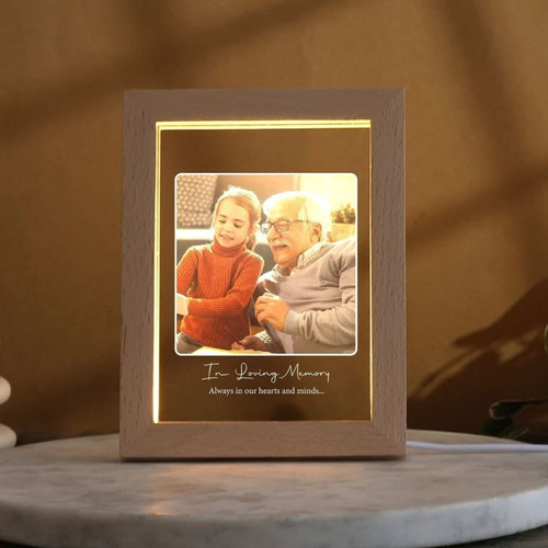 Illuminated Memories Custom Acrylic Photo Frame Lamp - Easessy