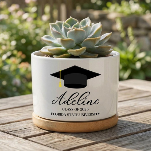 2026 Graduate Ceramic Plant Pot A Custom Gift to Cherish - Best Gift Smart