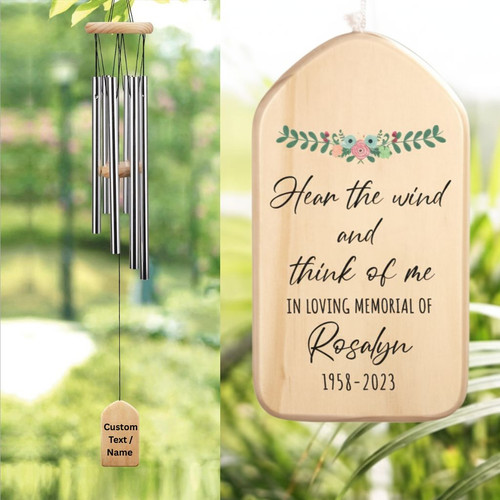 A Listen to the Wind Tribute Custom Memorial Wind Chime - Easessy