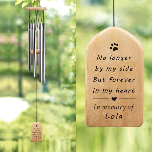 Echoes of a Loyal Heart Personalized Dog Memorial Wind Chime - Easessy