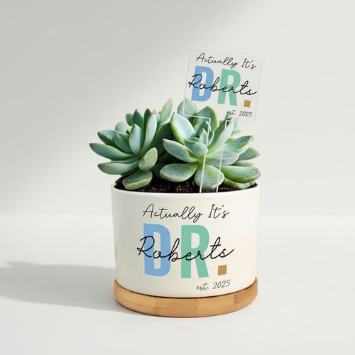 Future Doctor Ceramic Plant Pot A Gift for the New PhD Graduate - Best Gift Smart